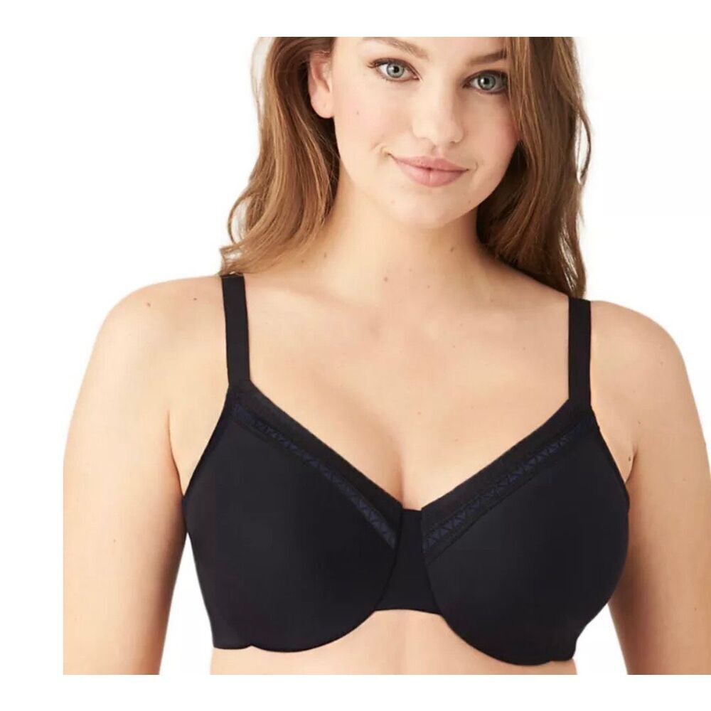 C47 Wacoal perfect Primer Full Figure Underwire Bra black size 44DDD 855213